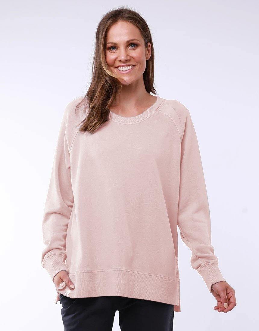 Elm Fundamental Sydney Crew - Rose | Cotton Jumper