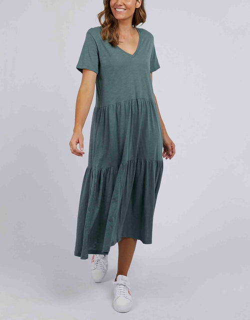 Plus Size Gigi Tiered Midi Dress - Rosemary