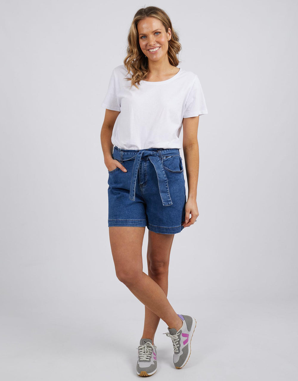 Grace Denim Short - Dark Blue Wash