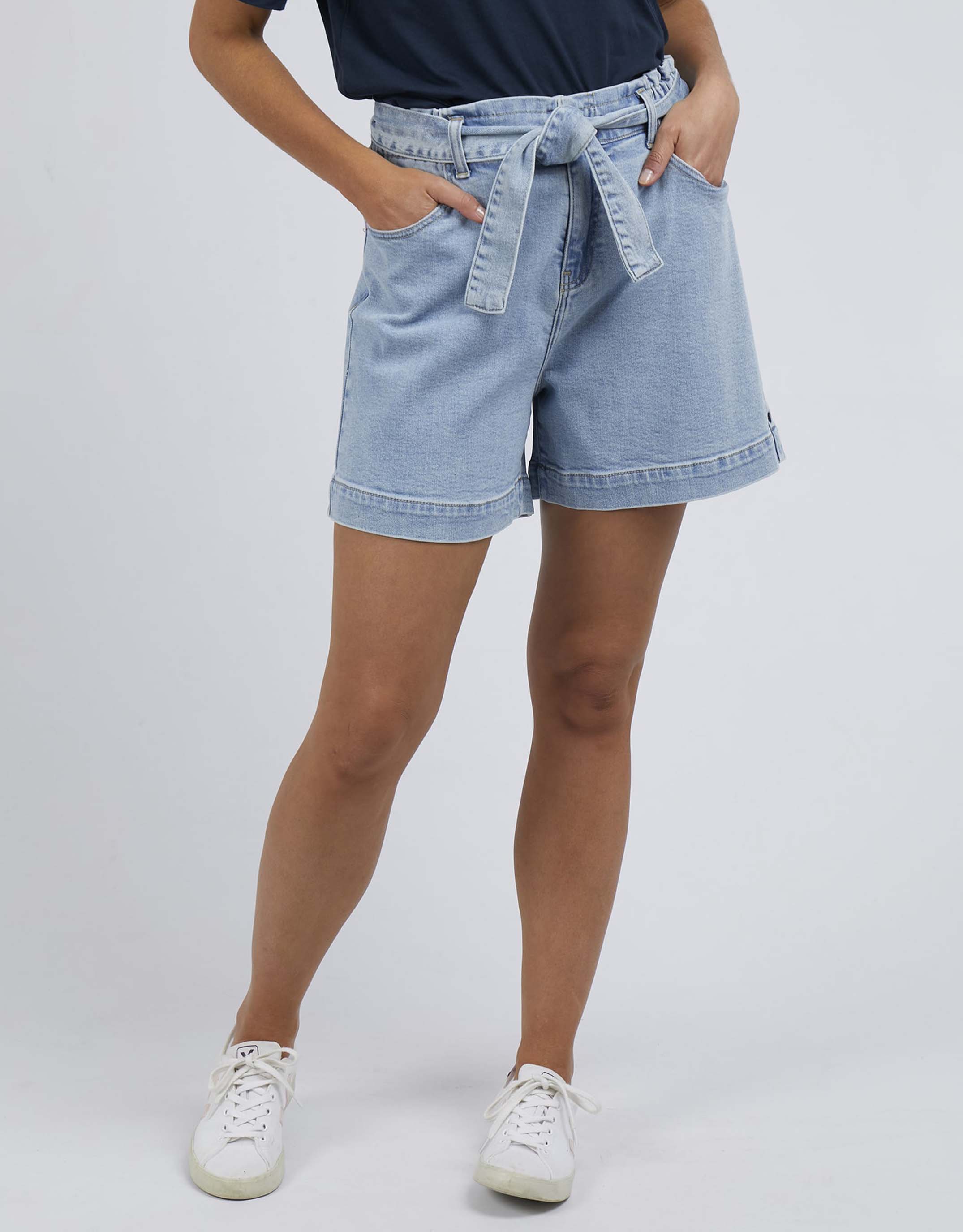 Gracie Denim Short - Mid Blue Denim