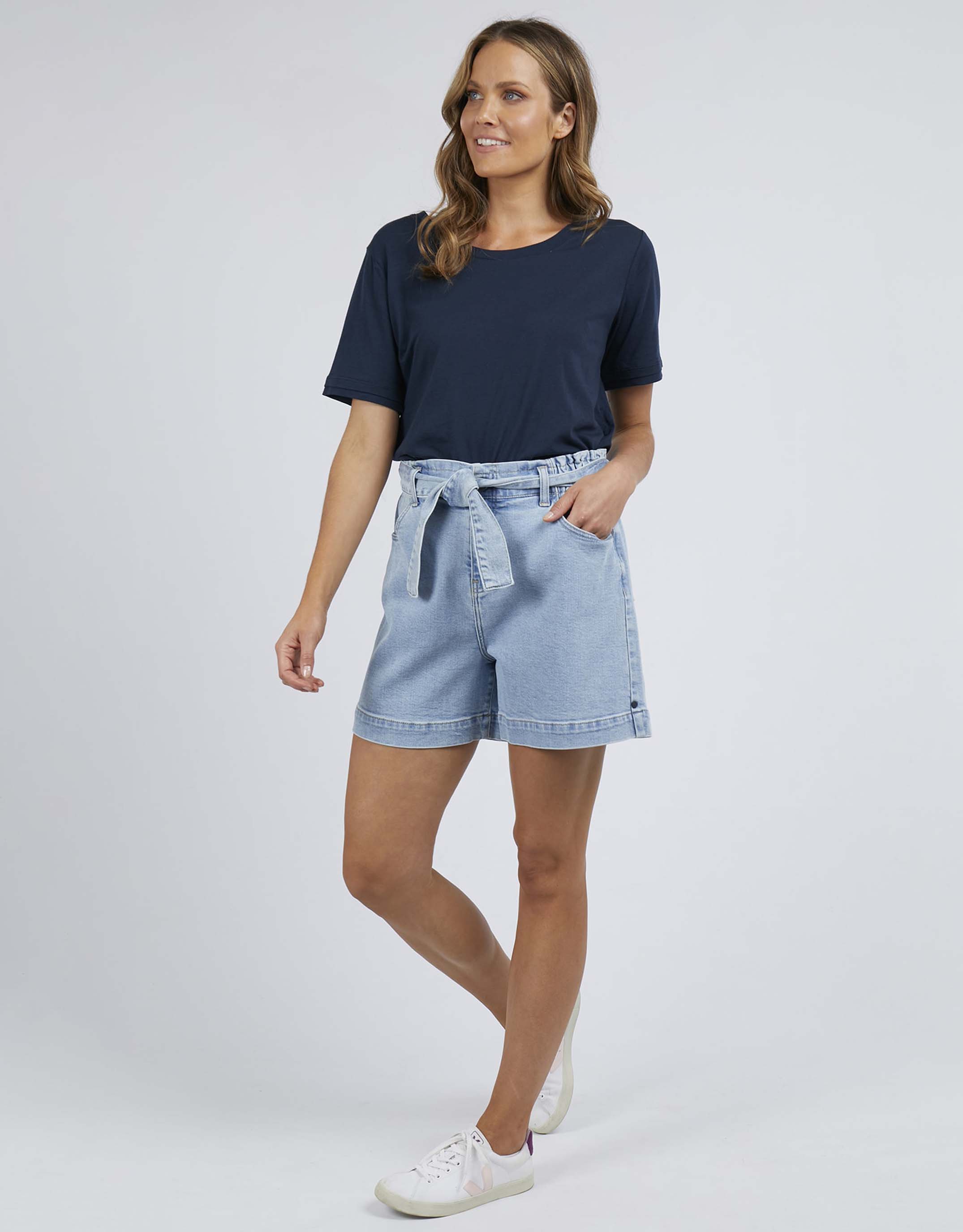 Gracie Denim Short - Mid Blue Denim