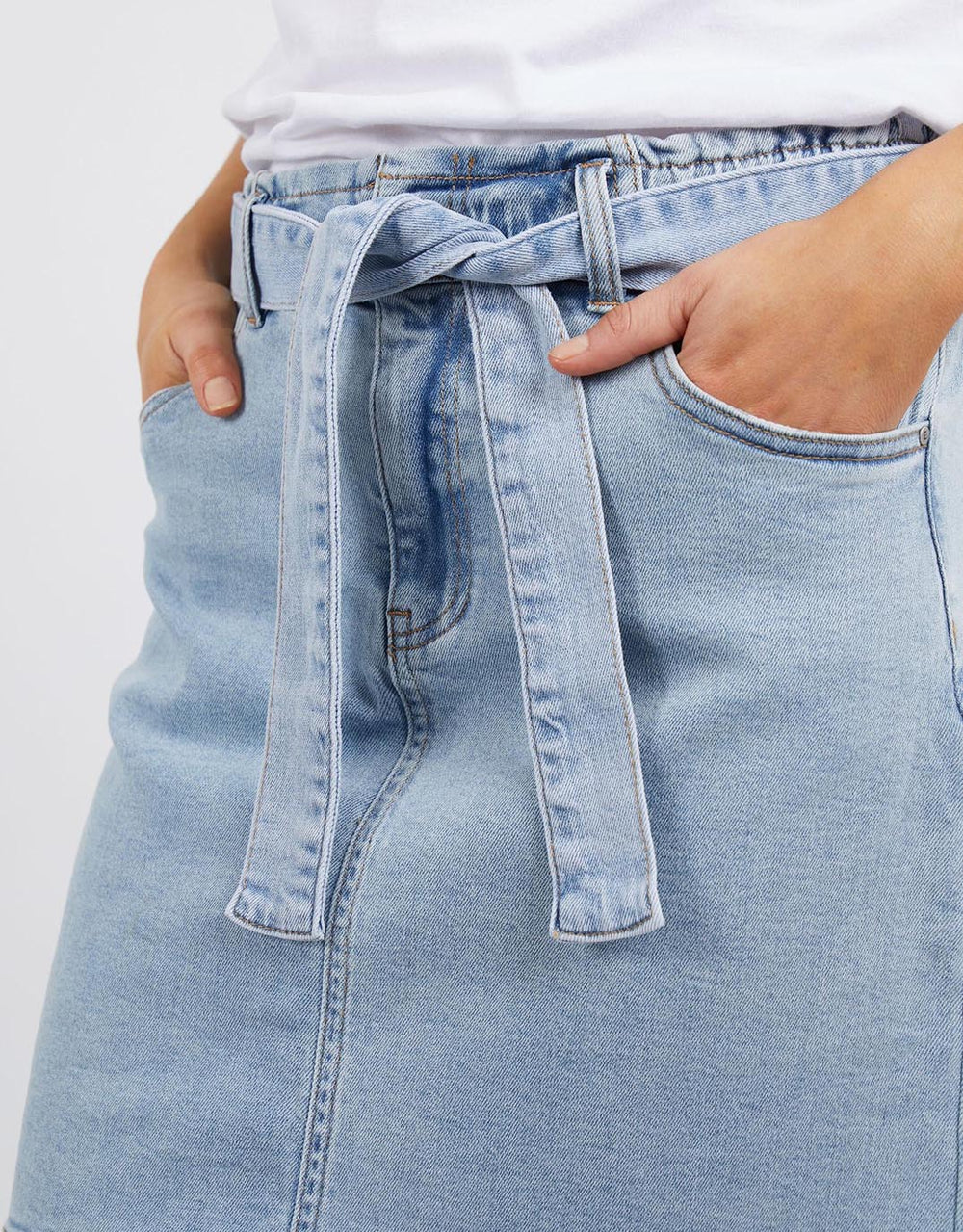 Gracie Denim Skirt - Mid Blue Denim