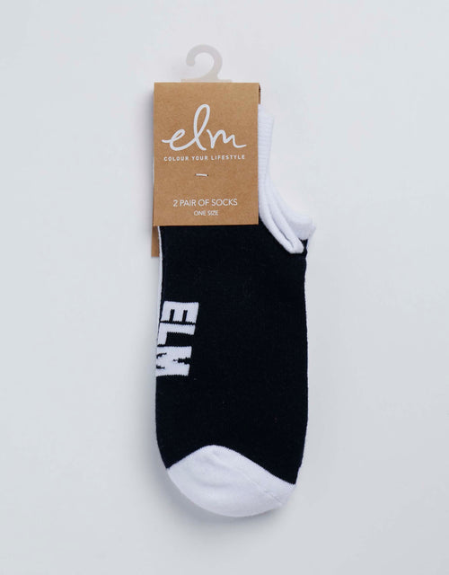 No Show Socks - White/Pink/Navy