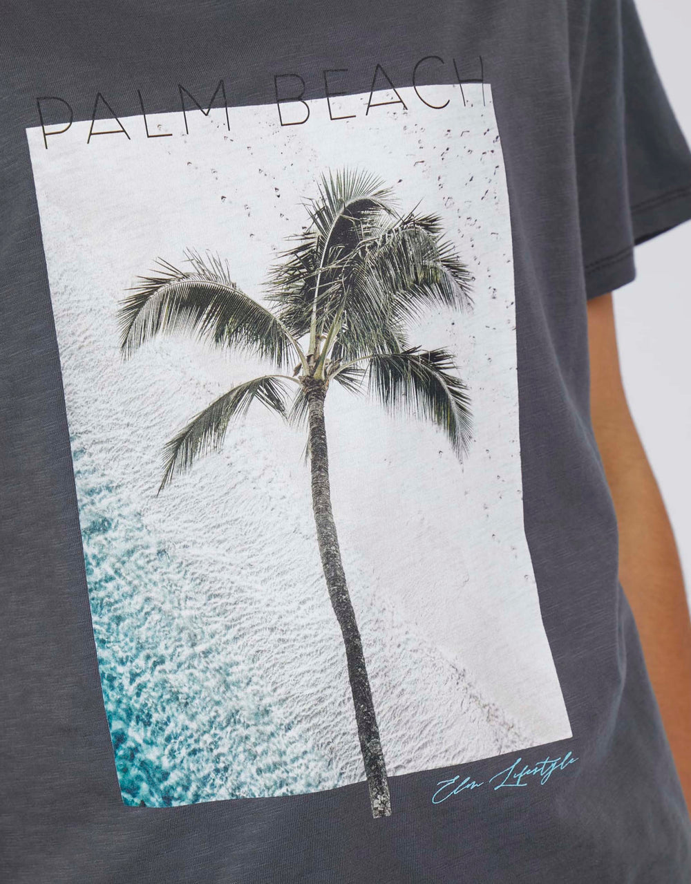 Palm Beach Tee - Washed Black