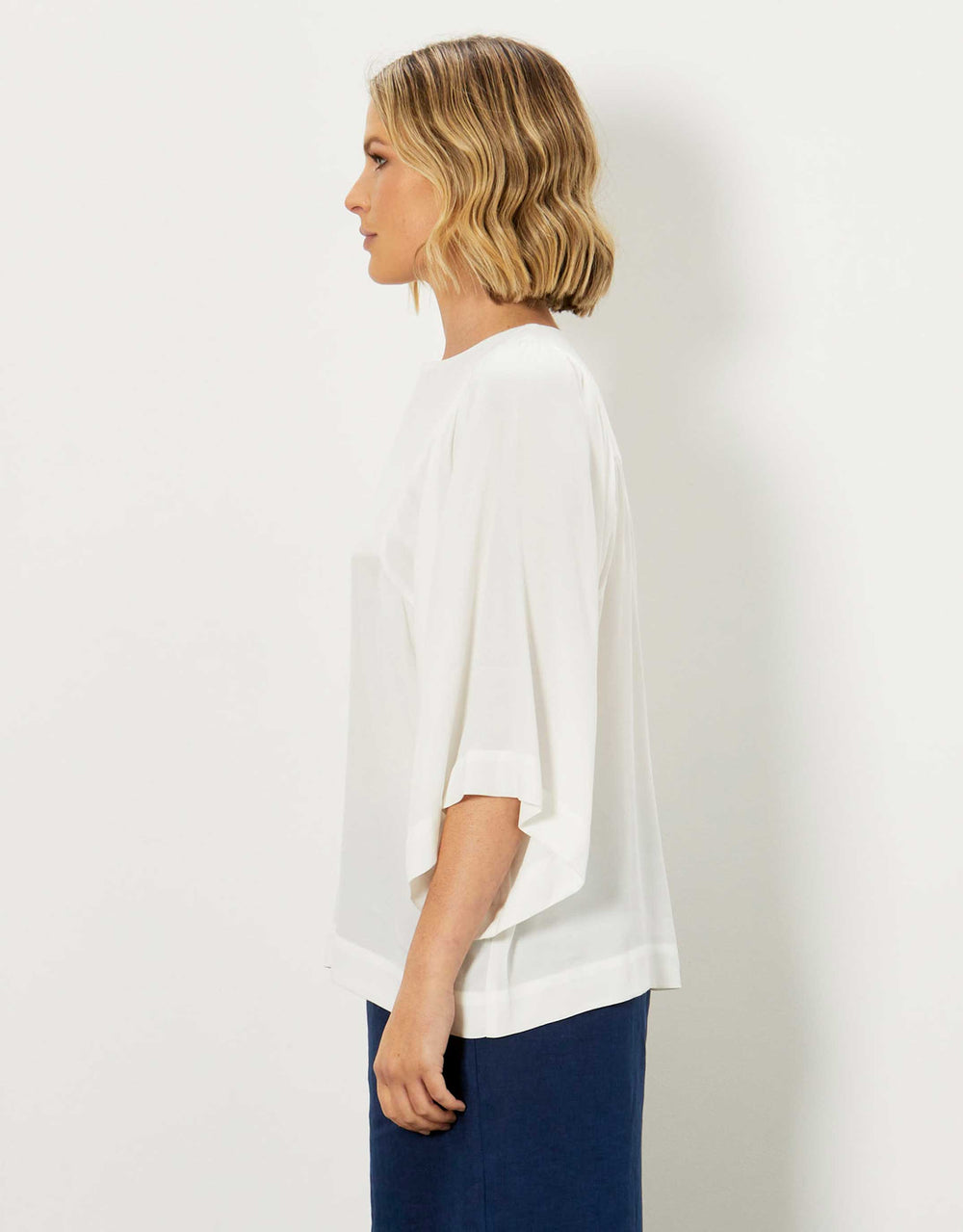 Walk Away Kimono Sleeve Top - White