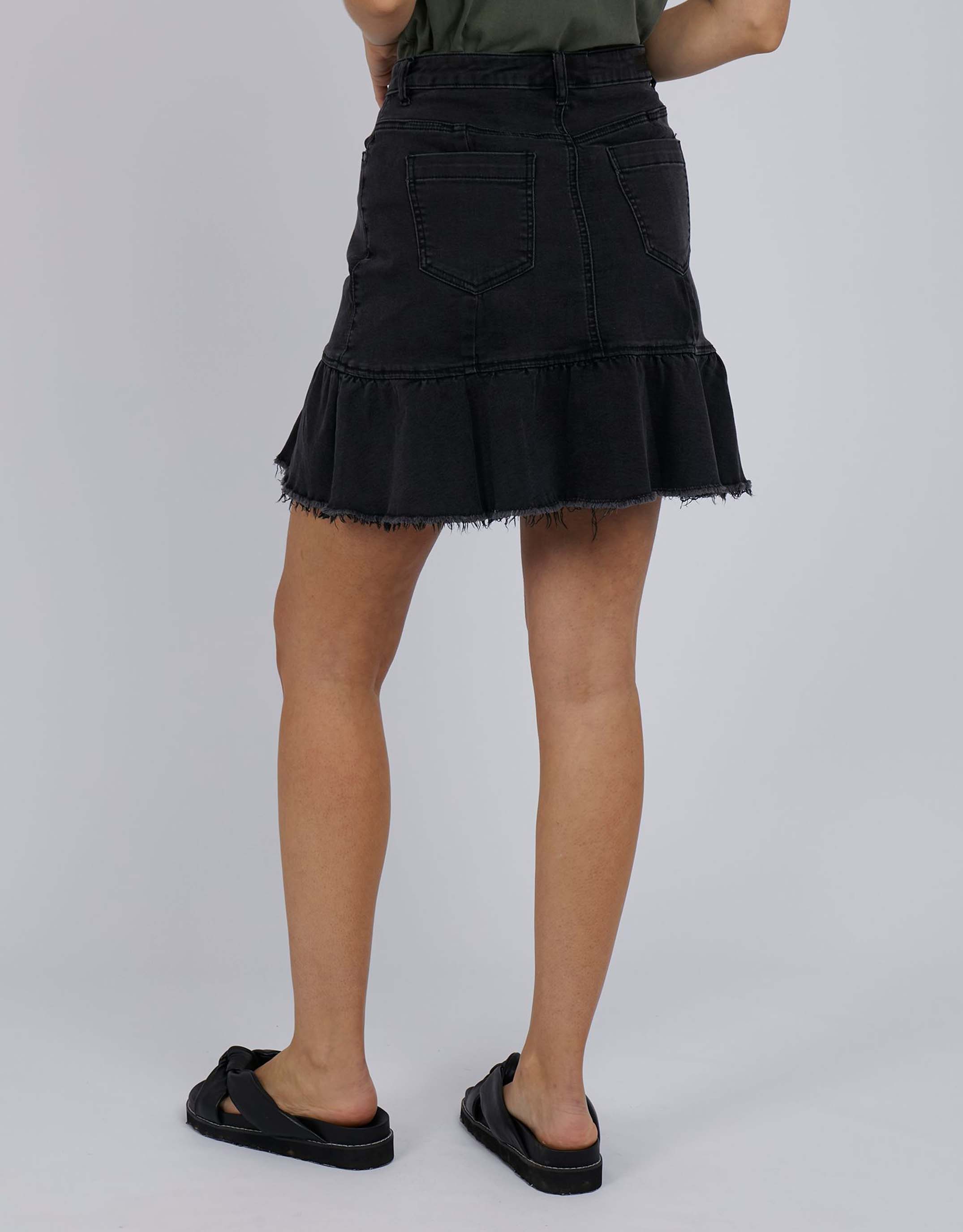 Daisy Skirt - Washed Black