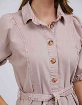 paulaglazebrook. Women's Clothing Foxwood Miranda Shirt Dress Washed Pink