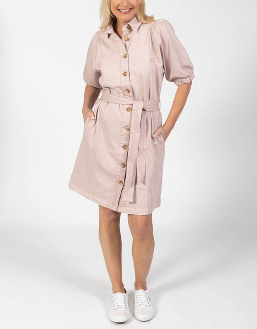 Foxwood Dress | Miranda Shirt Dress - Washed Pink | Dresses Australia