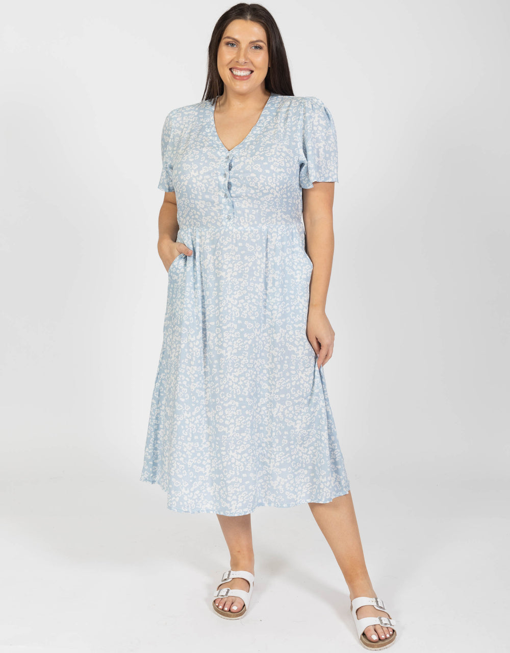 Foxwood | Plus Size Iris Dress - Light Blue | Plus Size Clothing