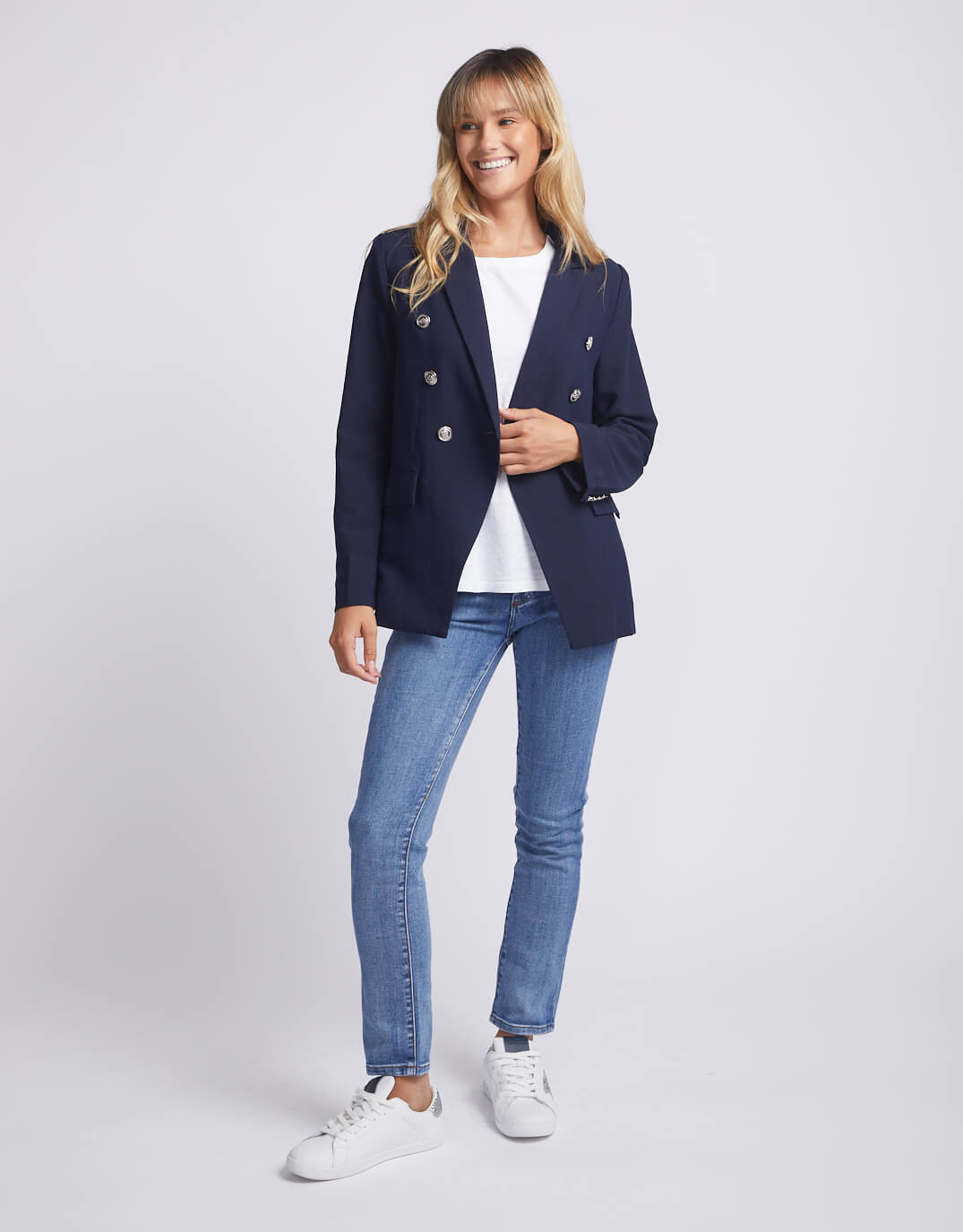 gordon-smith-lauren-blazer-navy-silver-buttons-womens-clothing