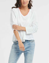 Capri Long Sleeve Top - White