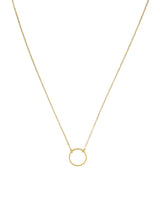 Hollow Circle Necklace - Gold