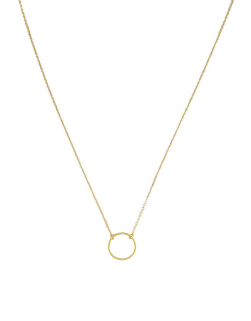 Hollow Circle Necklace - Gold