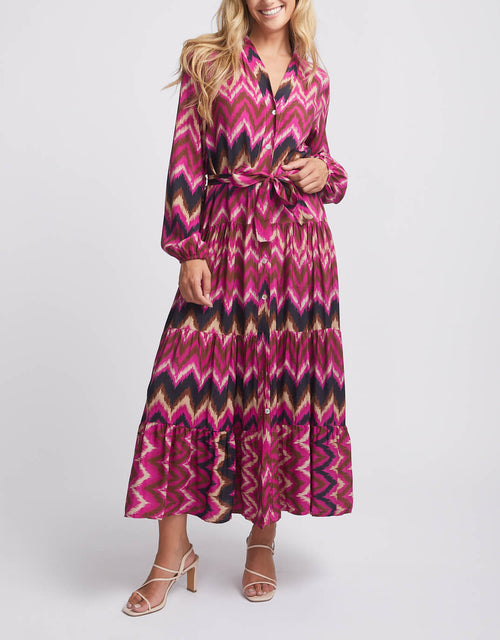 Elizabeth Shirt Dress - Fuschia