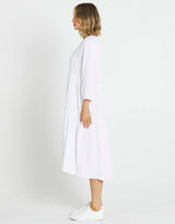 Layla Midi Dress - White