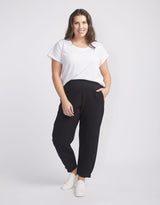 Threadz | Plus Size Cameron Pant - Black | Lounge Pants | Plus Size Clothing