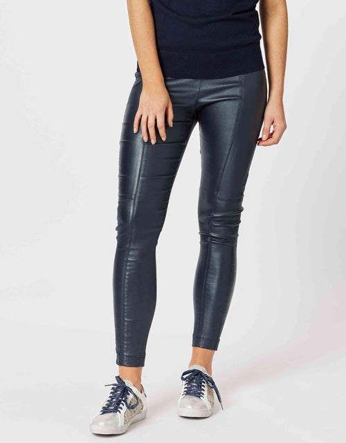 Leigh Wet Look Pant - Ink