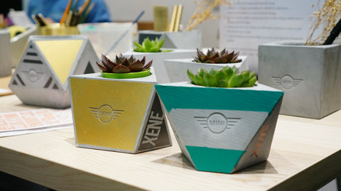 Concrete Engraved Planters