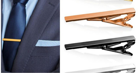 Tie bar slides across the knot in your necktie to tighten