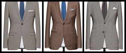 there are three jacket pocket styles; flap, patch and jetted pockets