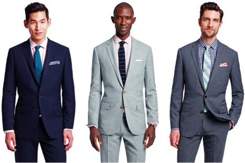 For the suit colour, you can pick black, navy, charcoal and grey. They all must be dark coloured suits. 