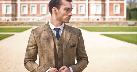 The options in suit lapels are notch, peak and shawl lapels