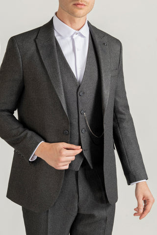 grey tweed suits