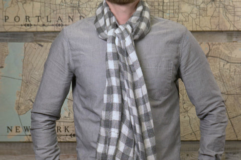 The ascot knot scarf provides extra warmth in the cold weather