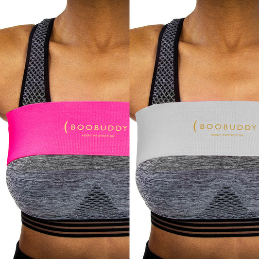 Booband Adjustable Breast Support Band Sports Bra Alternative Pink