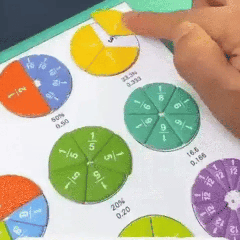 Livre de fractions magnétiques Aire de jeux