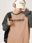 ExpProductImageMen's Letter Graphic Round Neck Long Sleeve Sweatshirt_