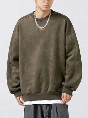 ExpProductCell_Men's Full Size Round Neck Long Sleeve Sweatshirt Plus Size_