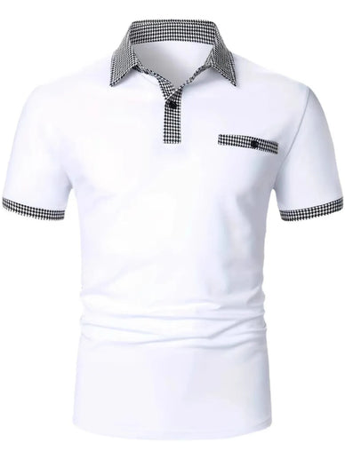 Men's Full Size Collared Neck Short Sleeve Polo Plus Size