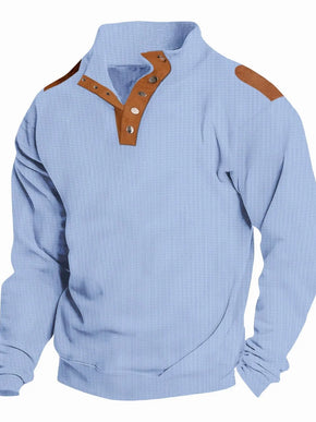 ExpProductCell_Men's Full Size Stand Collar Long Sleeve Polo Plus Size_ ExpProductCell_Men's Full Size Stand Collar Long Sleeve Polo Plus Size_