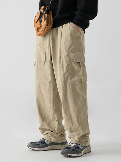 Men's Plus Size Wide Leg Cargo Pants