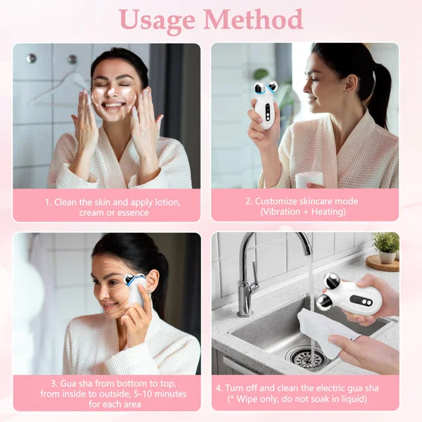 Facial Massager Roller Microcurrent Face Lifting Machine V-Face Roller Massager Skin Rejuvenation Anti-Wrinkle Beauty Device Portable & Rechargeable - product feature