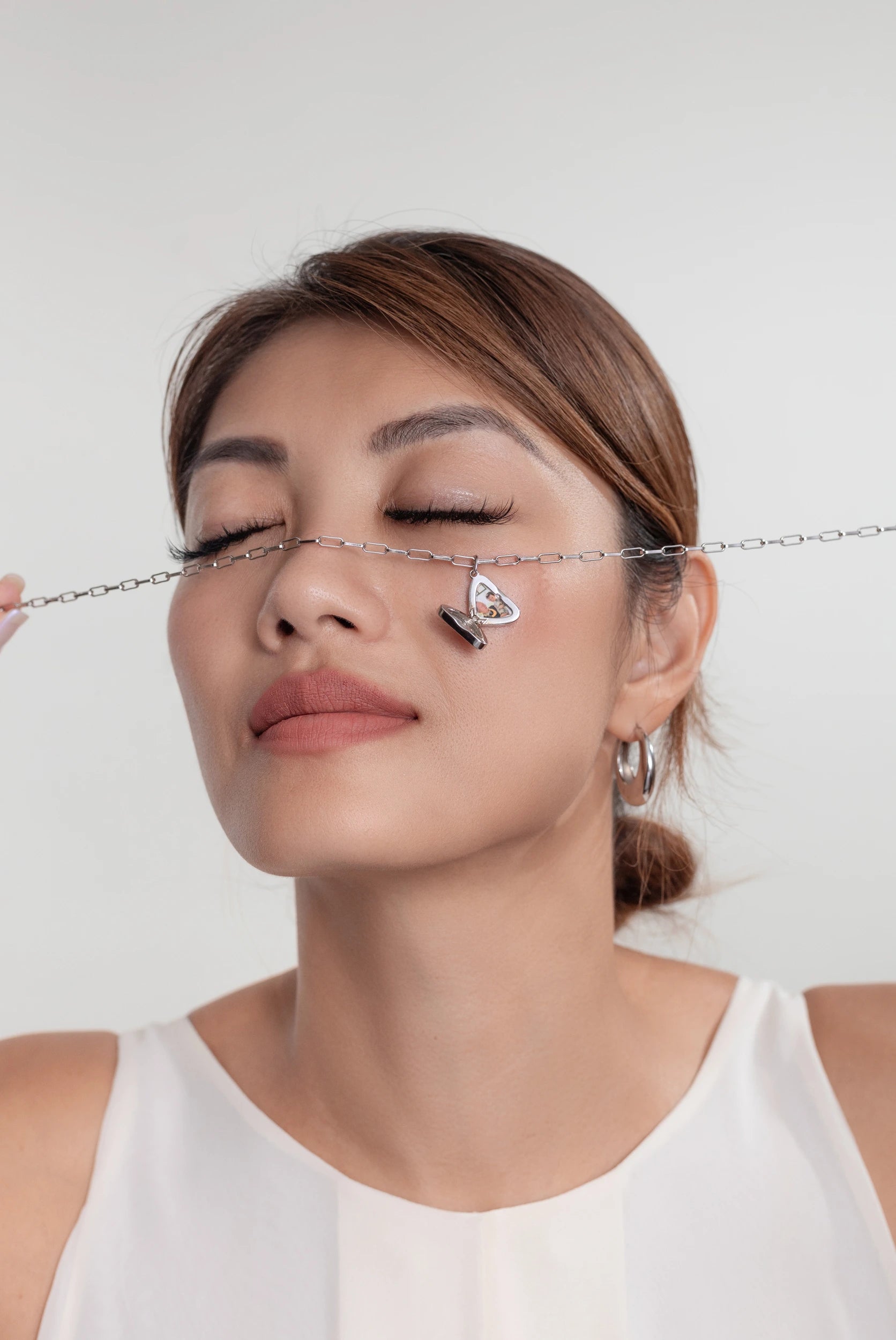 Salamis Wing Locket - Initial (opt)