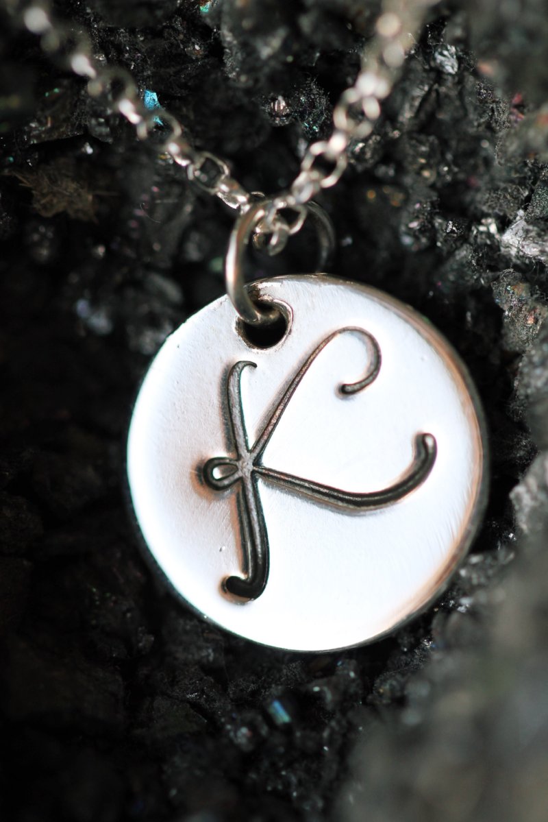 Monogram Initial Silver Personalised Necklace