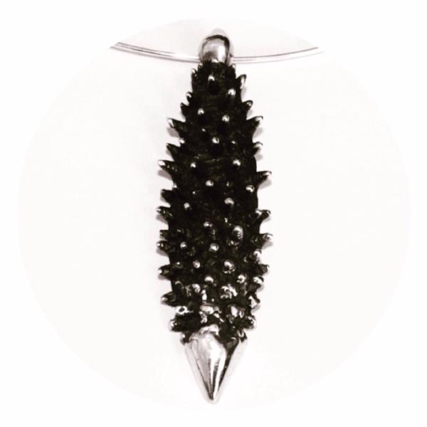 A Little Bit Spikey Necklace Pendant Silver