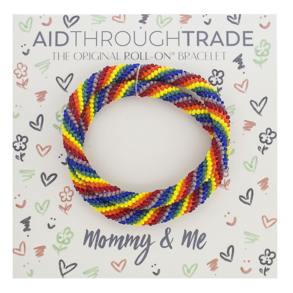 Adult Mommy & Me Roll-On® Bracelets Love - Aid Through Trade