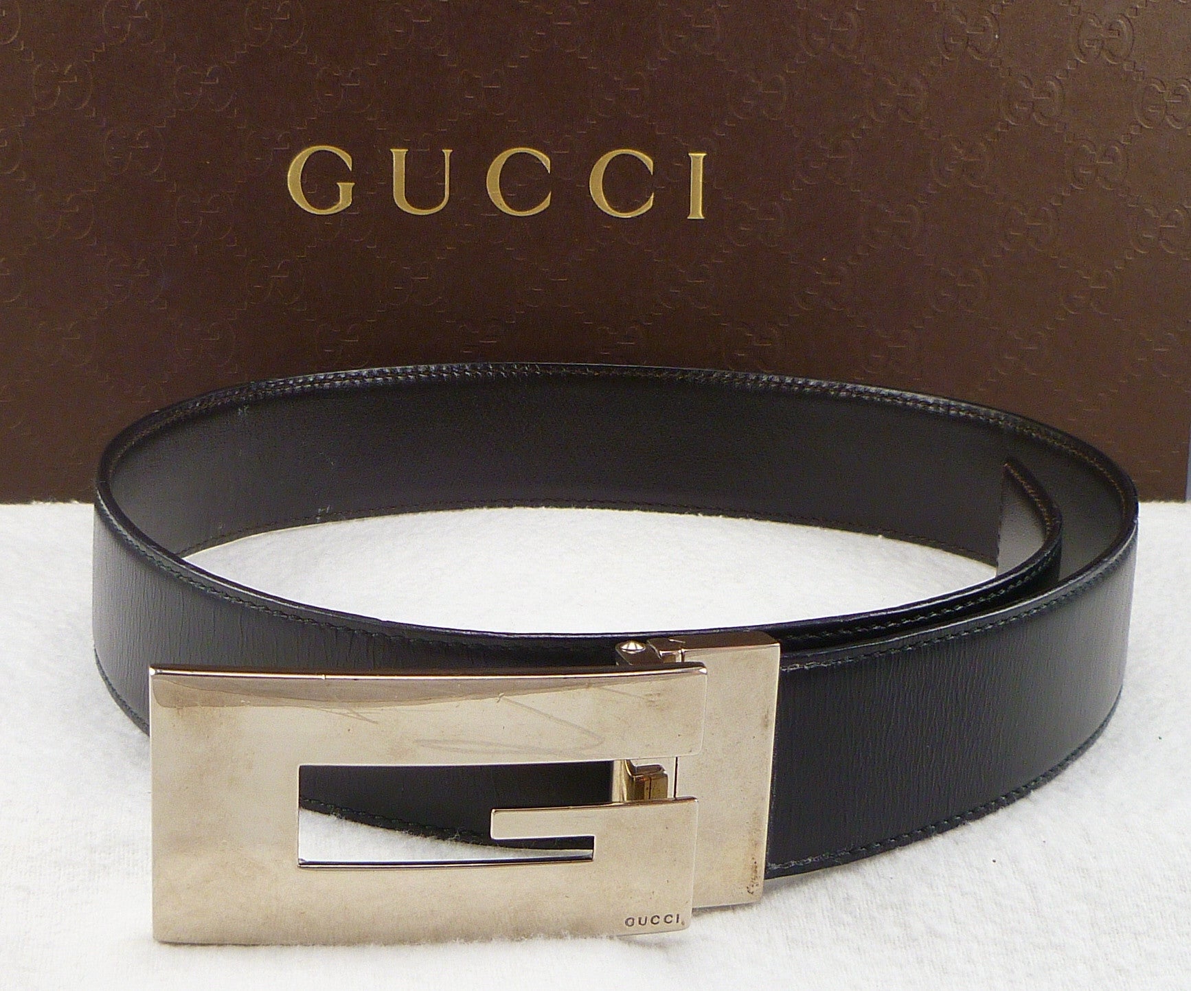 womens gucci belt with silver buckle