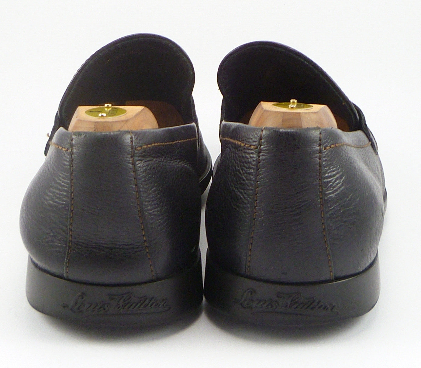 Louis Vuitton Mens Shoes 11 US Leather Loafer Black – Distinctive Deals - Designer Bags, Shoes ...