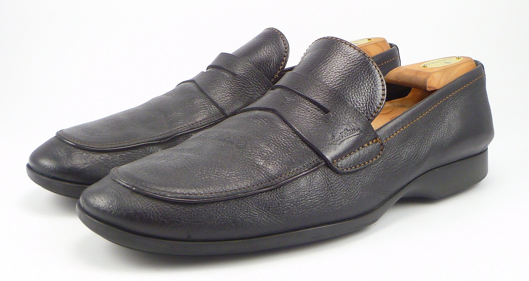 Louis Vuitton Mens Shoes 11 US Leather Loafer Black – Distinctive Deals - Designer Bags, Shoes ...