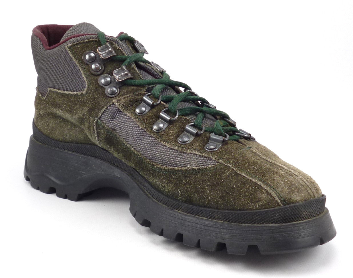 Suede Hiking Boots Green 