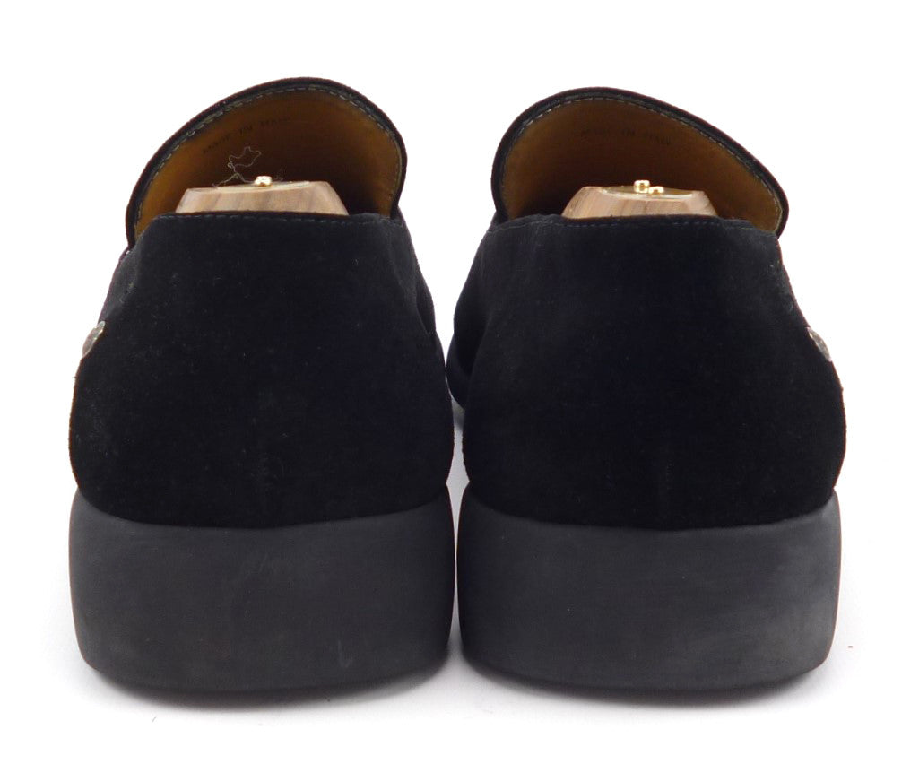 Louis Vuitton Mens Shoe 8 US Suede Slip On Loafer Black – Distinctive Deals - Designer Bags ...