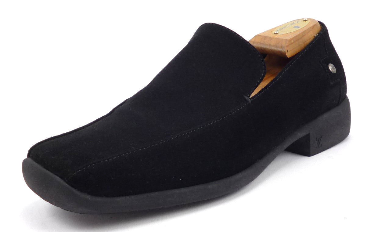 suede slip on loafers