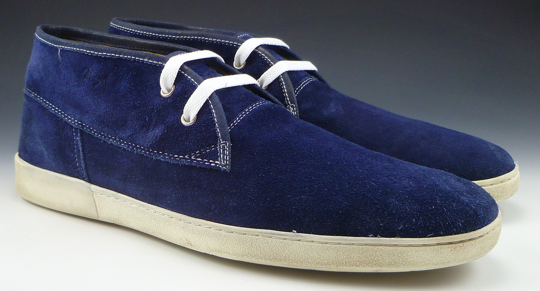 bruno magli blue suede shoes