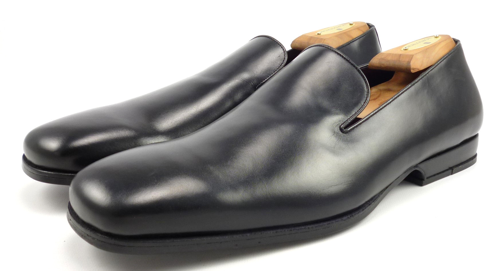 plain black loafers mens