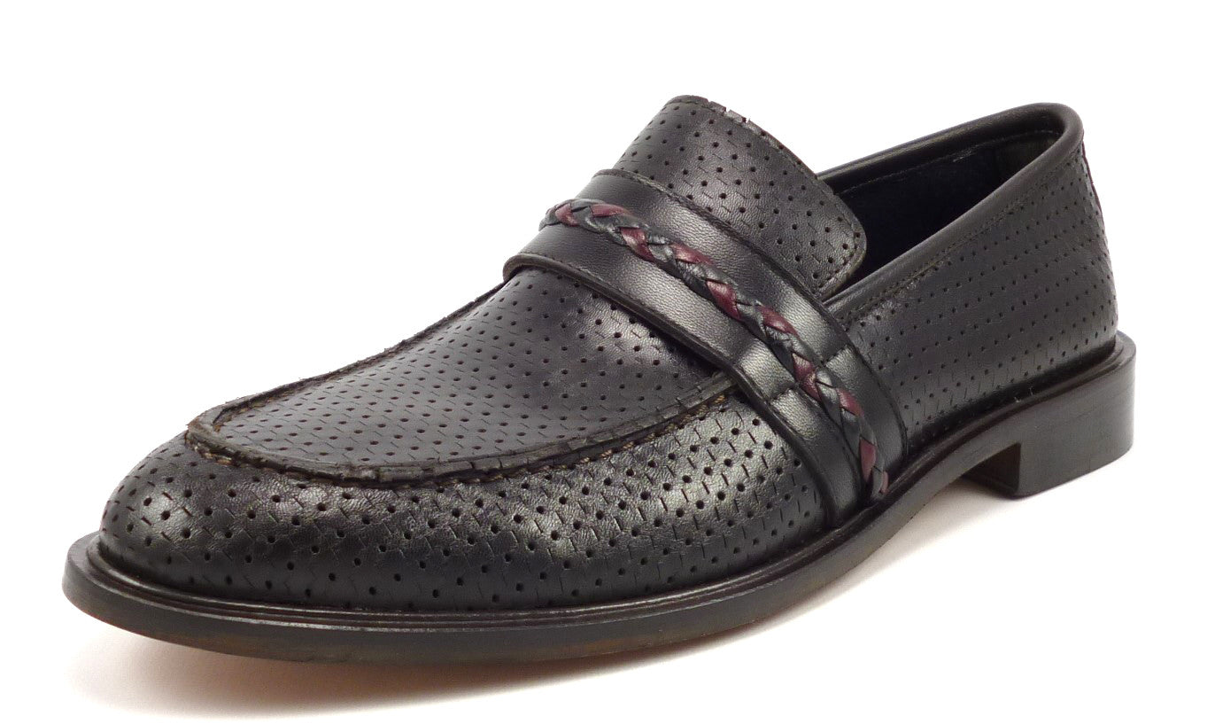 perforated loafers mens