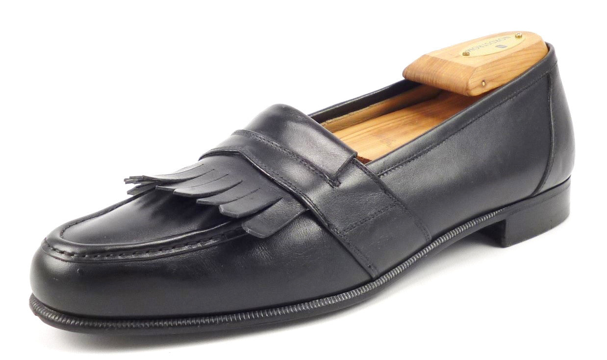 Ferragamo Mens Shoes 8.5 Leather Kiltie 